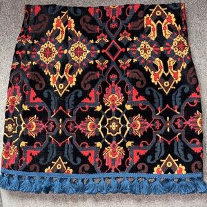 Zara Woman - Tapestry Skirt with Tassels (Size Medium)
